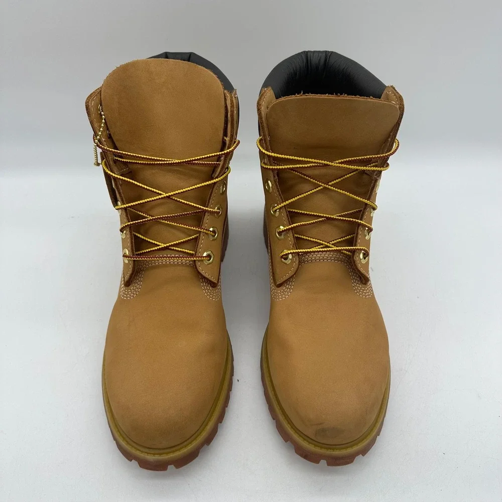 Timberland 10061 Mens 10M Wheat Nubuck 6-Inch Premium Waterproof Leather Boots